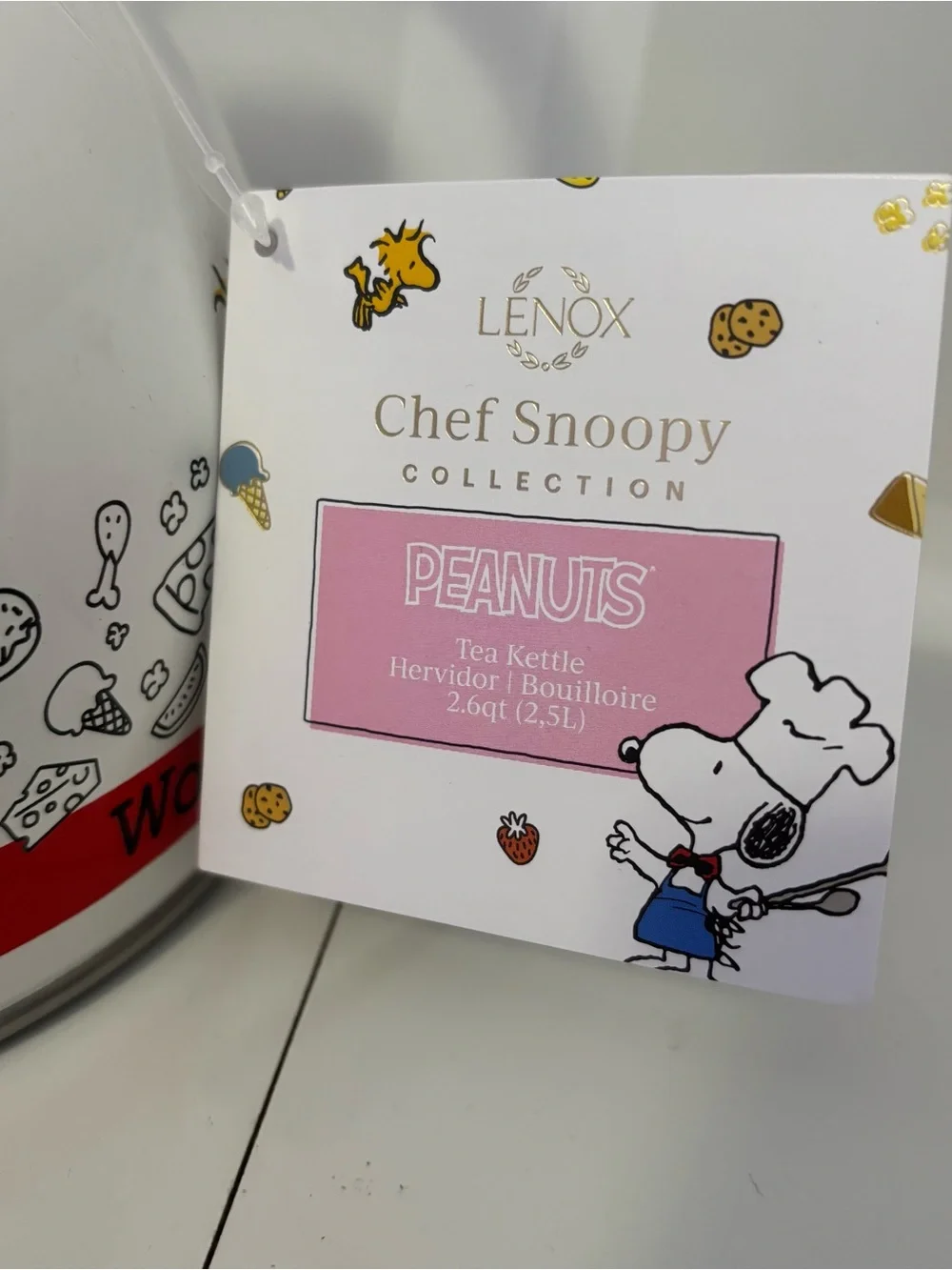 NWT Chef Snoopy x Lenox Tea Kettle